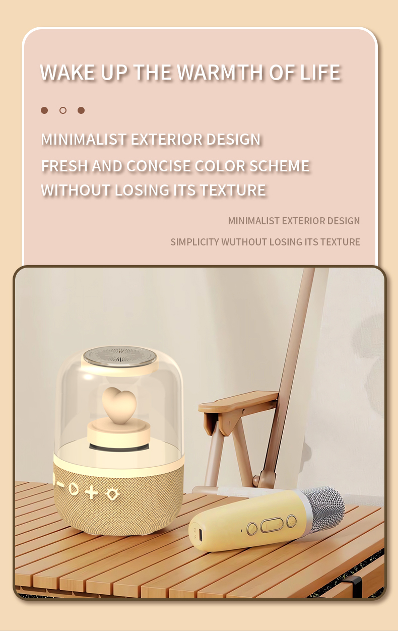 M&aacute;quina de karaoke port&aacute;til con micr&oacute;fono inal&aacute;mbrico