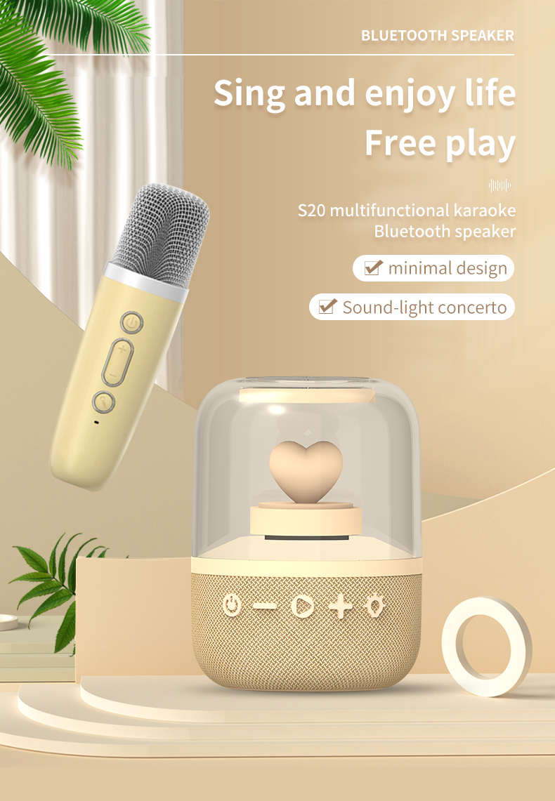 M&aacute;quina de karaoke port&aacute;til con micr&oacute;fono inal&aacute;mbrico