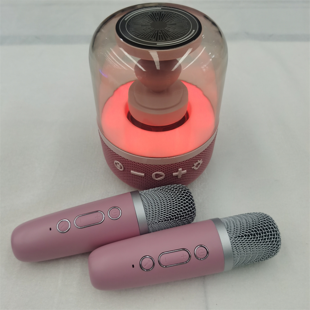 Mini altavoces Bluetooth de máquina de karaoke con dispositivo de micrófono para juguetes para niños