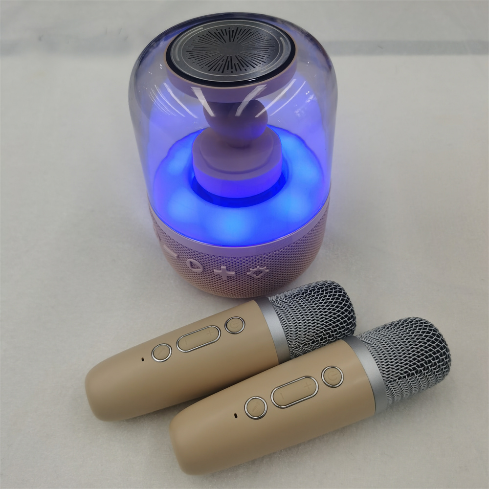 Mini altavoces Bluetooth de máquina de karaoke con dispositivo de micrófono para juguetes para niños