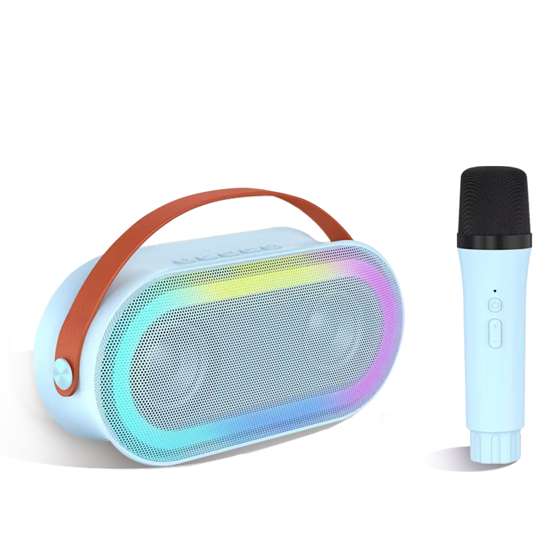 Mini máquina de karaoke para niños, Karafun Premium con miles de canciones, altavoz Bluetooth portátil con 2 micrófonos inalámbricos, regalos de cumpleaños para niñas de 3 a 12 años y adultos, juguetes para niños pequeños