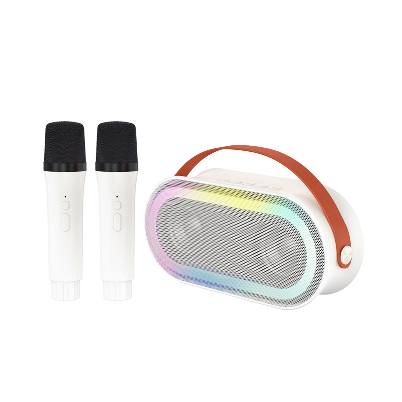 Mini máquina de karaoke para niños, Karafun Premium con miles de canciones, altavoz Bluetooth portátil con 2 micrófonos inalámbricos, regalos de cumpleaños para niñas de 3 a 12 años y adultos, juguetes para niños pequeños